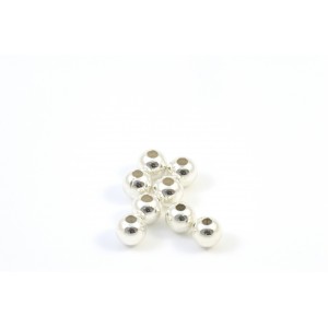 3MM BEAD ROUND STERLING SILVER .925 